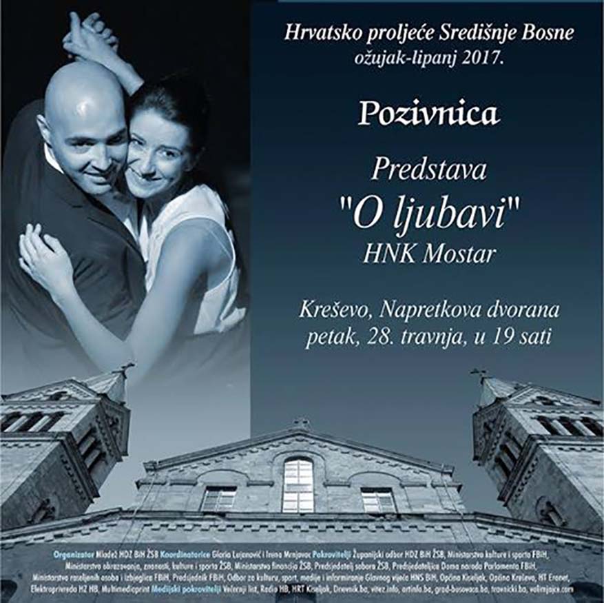 U petak predstava "O ljubavi"