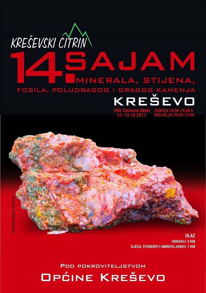 14. Sajam minerala, stijena, fosila, poludragog i dragog kamenja