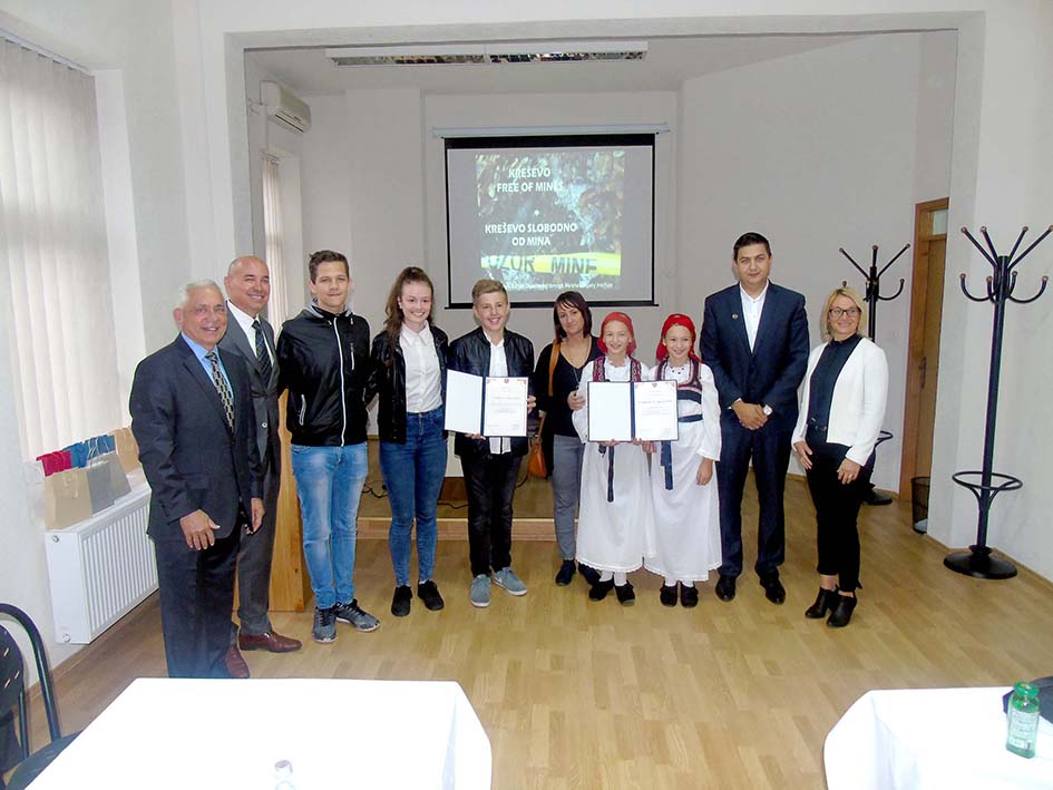 Svečanost u povodu deminiranja Šeine stijene