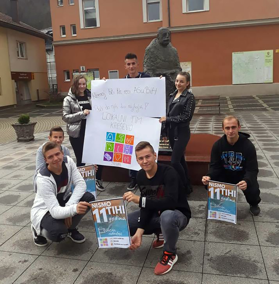 Srednjoškolci obilježili 11. godina djelovanja AsuBiH: Nemoj biti tih, reci AsuBiH!