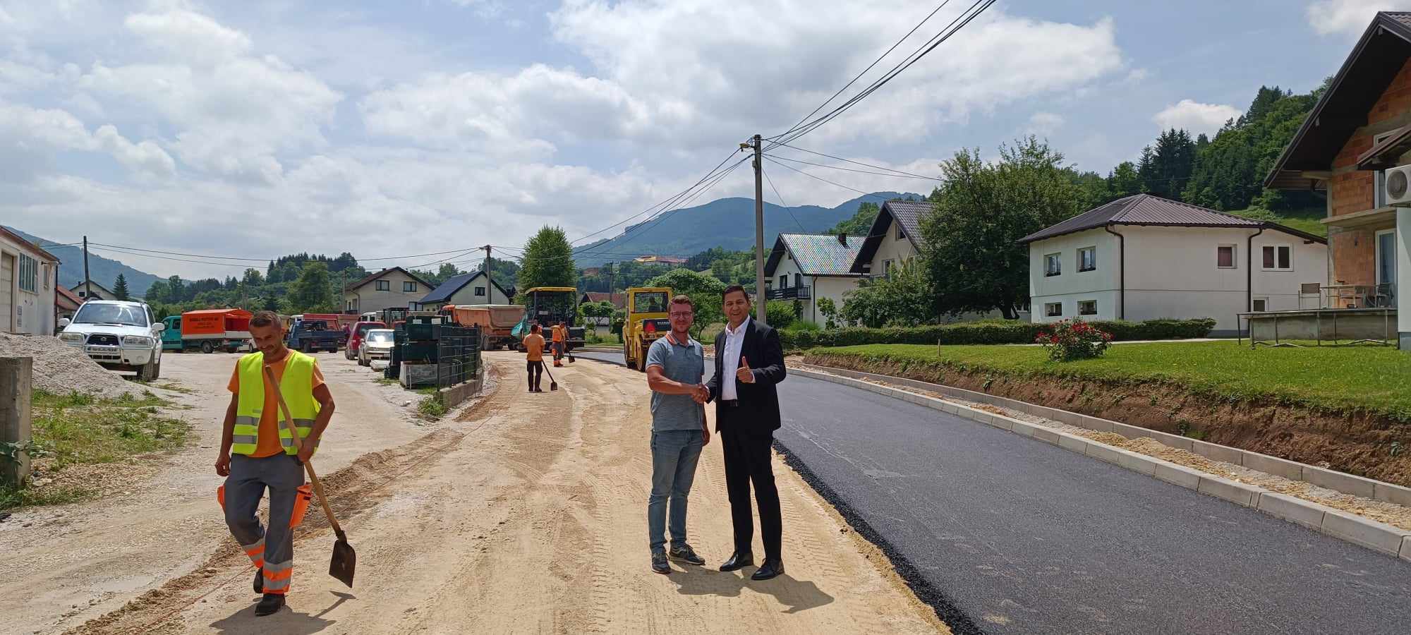 Kreševo ponovno veliko gradilište. Načelnik Pejak obišao trenutna gradilišta.
