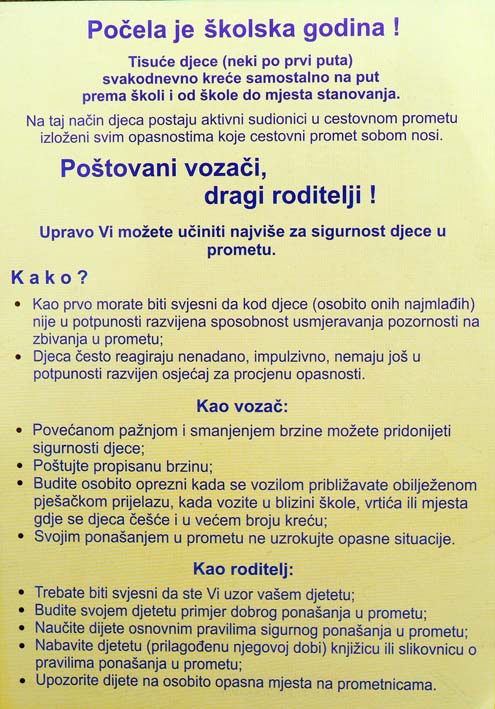 Djeca nakratko postala prometni policajci