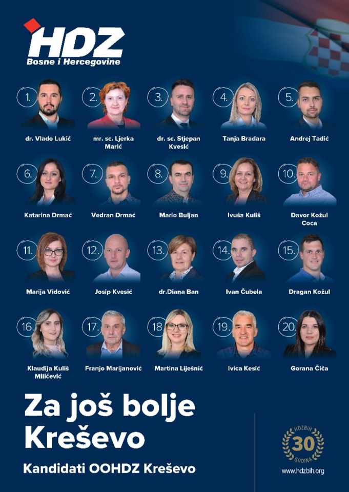 HDZ BiH osvojio najviše glasova na izborima za Općinsko vijeće