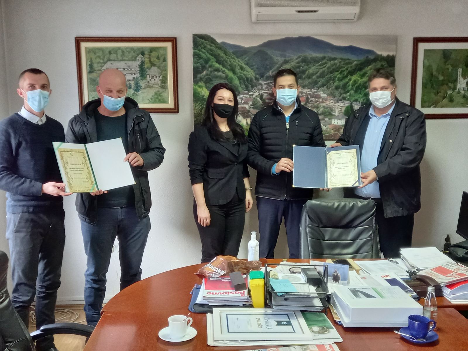 Pejak i Beganović sa predstavnicima Medžlisa IZ Kiseljak i džemata Kreševo